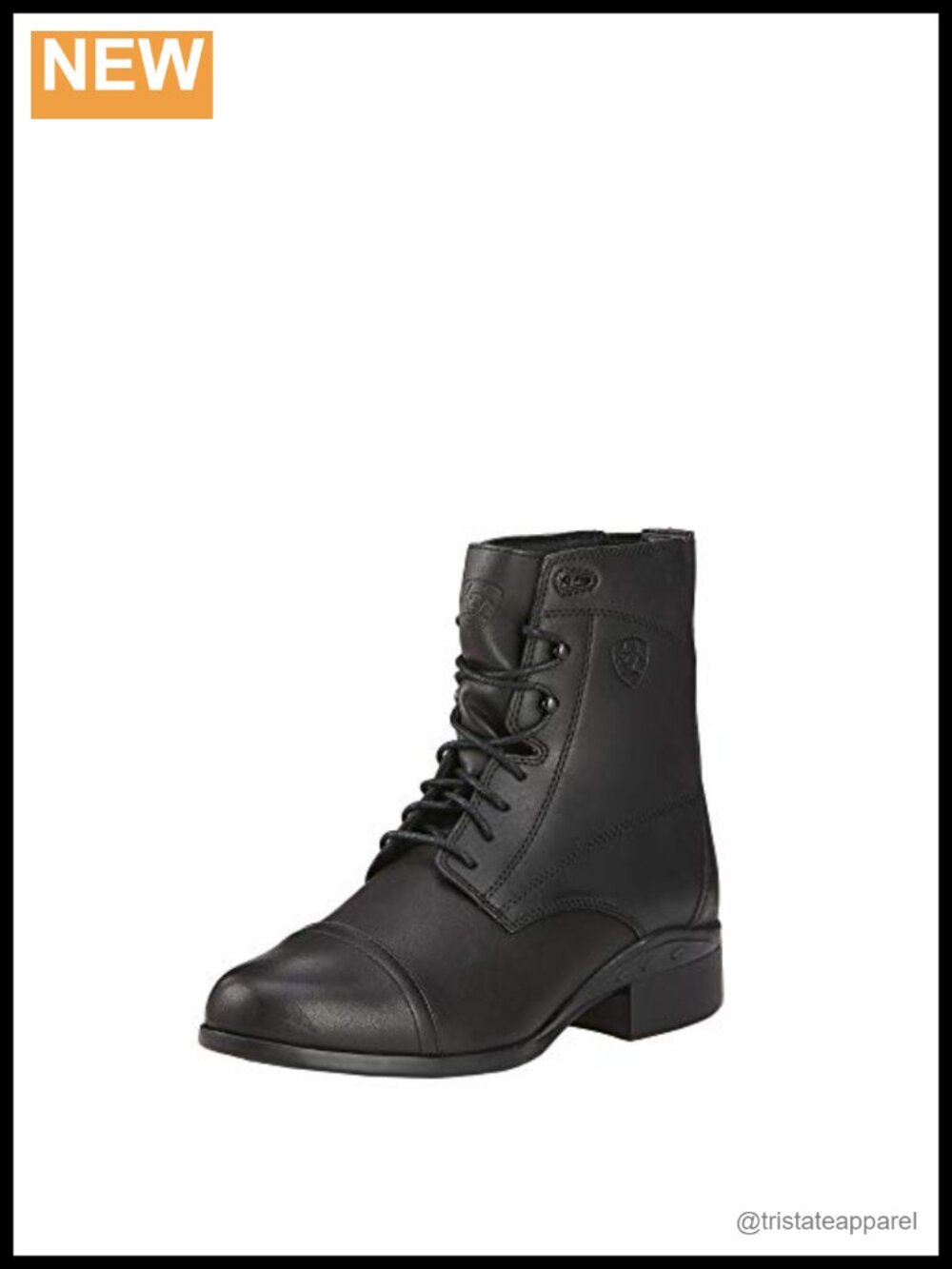 Ariat Scout Paddock Boots - Full-Grain Leather Equestrian Mid-Calf Booties Lace